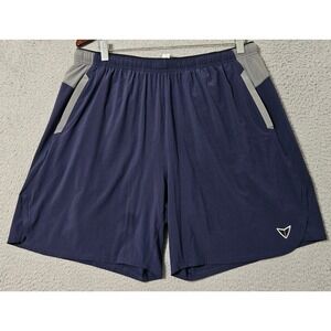 Korsa Roadrunner Lined‎ Running Shorts Men's Size XL Zipper Pocket Navy Blue